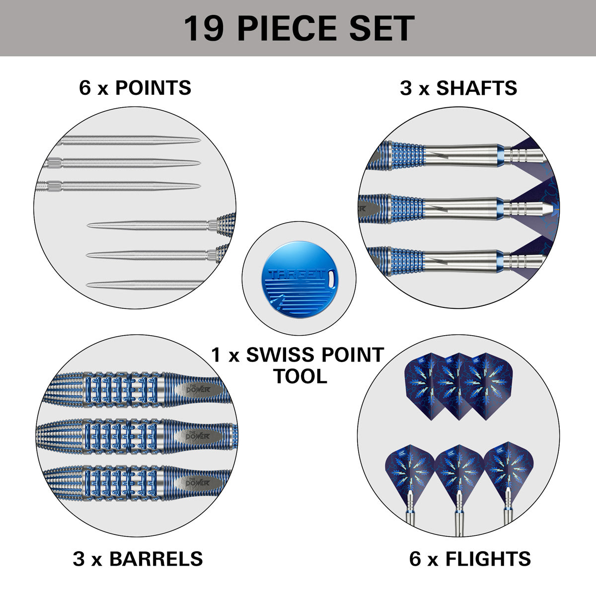 Target Phil Taylor Power Gx2 95% Tungsten SP Steel Tip Darts
