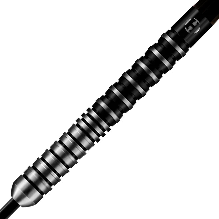 Harrows Predator 22 Gram Steel Tip Darts, Black Ringed, 90% Tungsten, Used