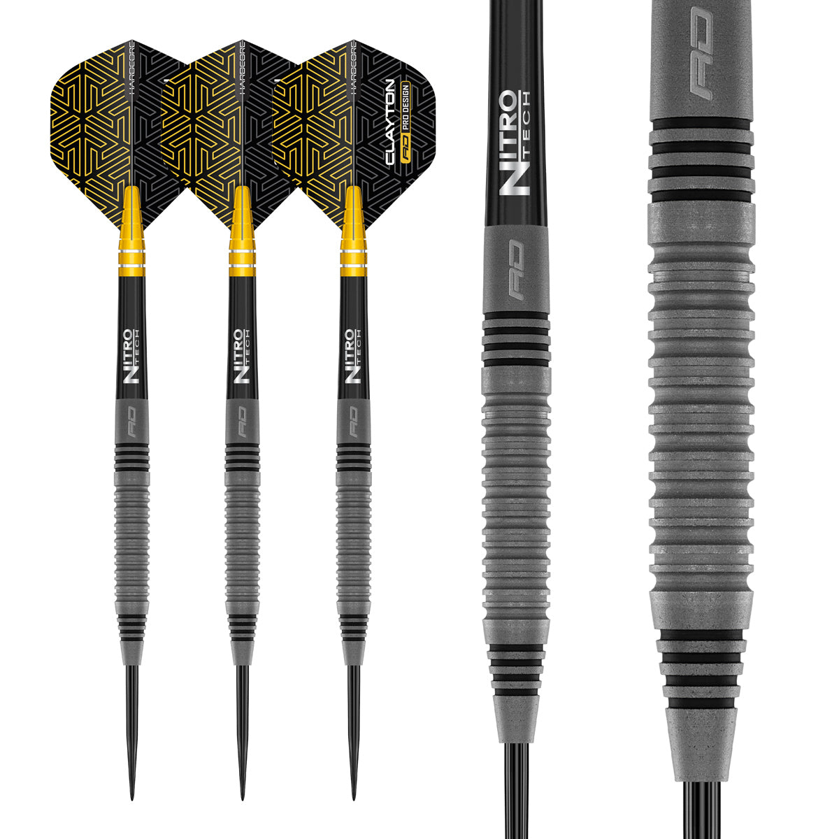 Jonny Clayton Oxide Edition 90% Tungsten Steel Tip Darts by Red Dragon