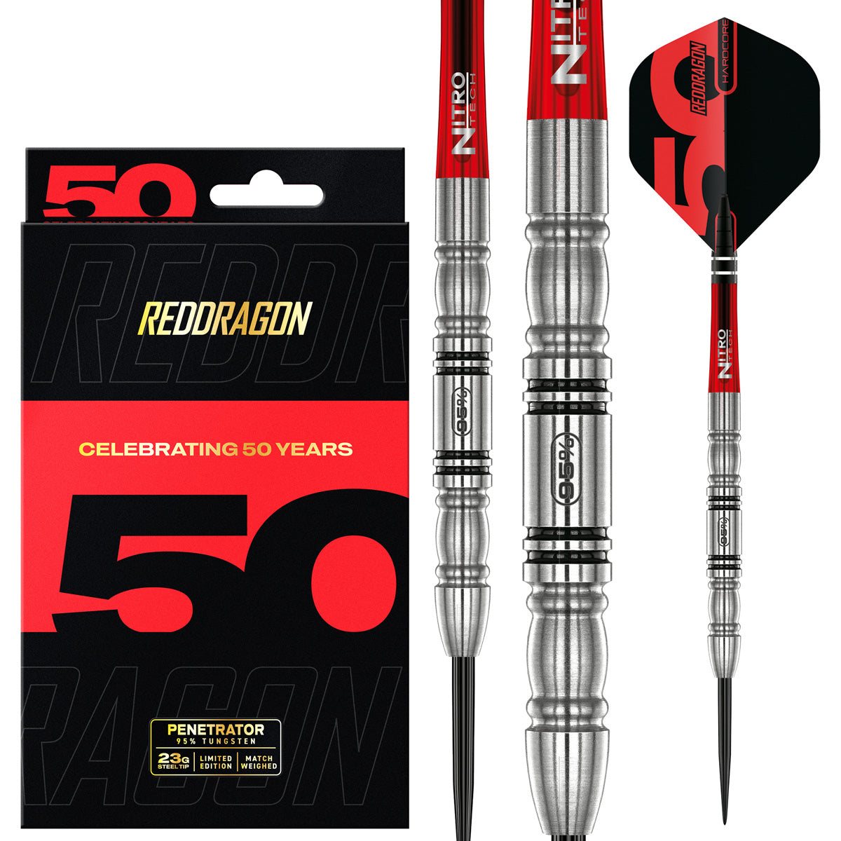 Red Dragon Penetrator 4 95% Tungsten Steel Tip Darts