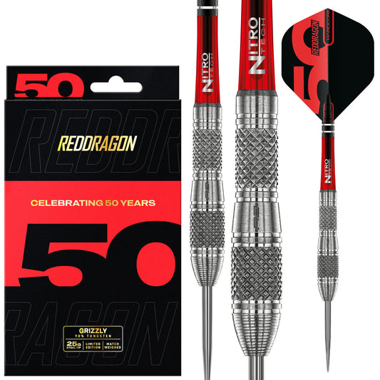 Red Dragon Grizzly 4 85% Tungsten Steel Tip Darts