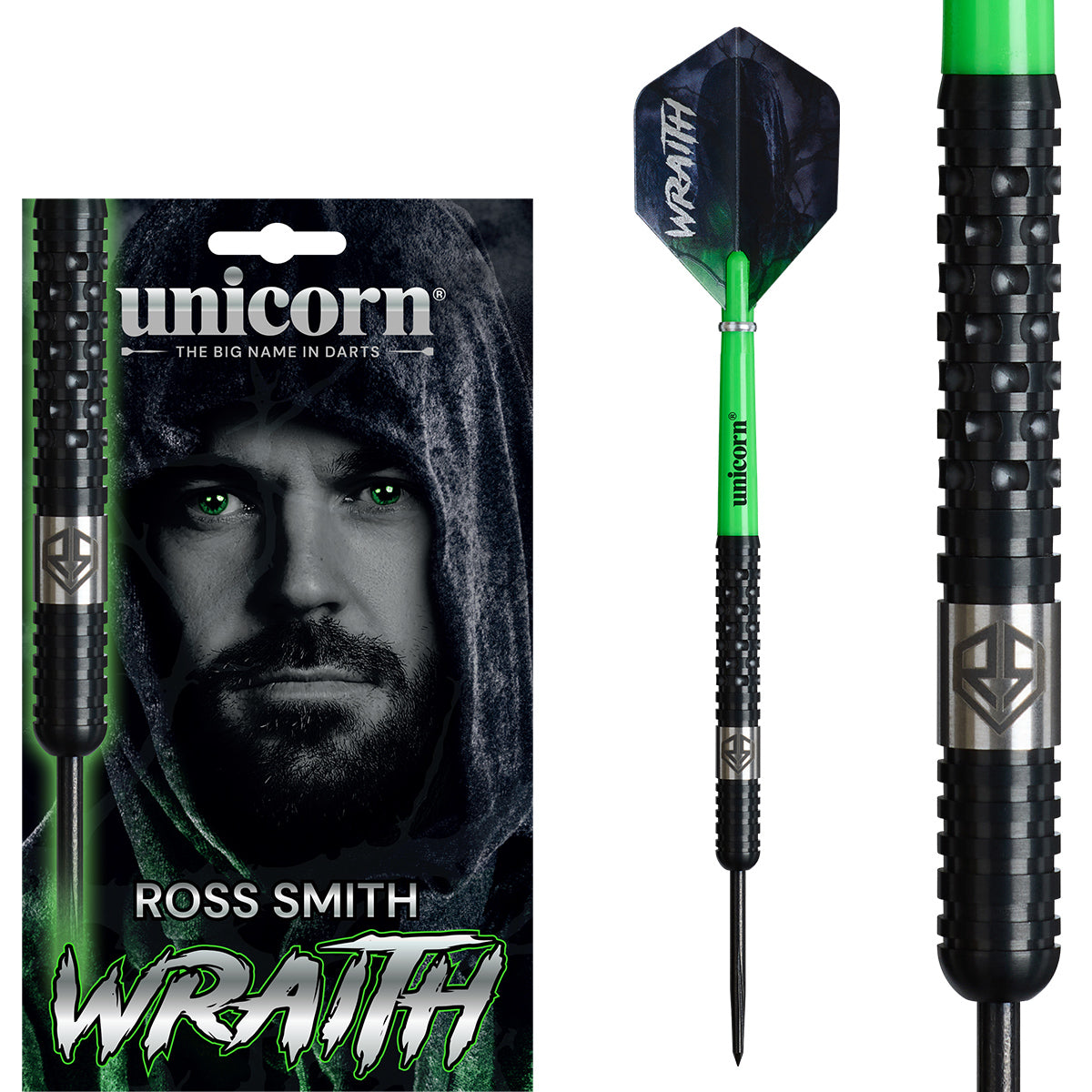 Unicorn Wraith Ross Smith 90% Tungsten Steel Tip Darts