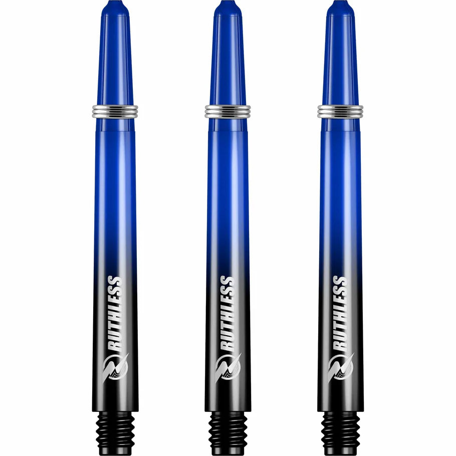 Ruthless Deflectagrip Plus Dart Shafts, Blue, Medium Length