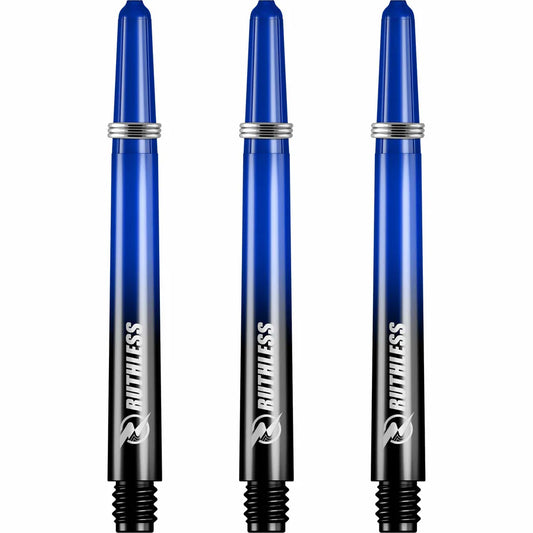 Ruthless Deflectagrip Plus Dart Shafts, Blue, Medium Length