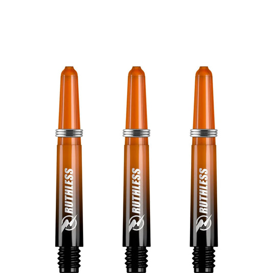 Ruthless Deflectagrip Plus Dart Shafts, Orange, Short Length