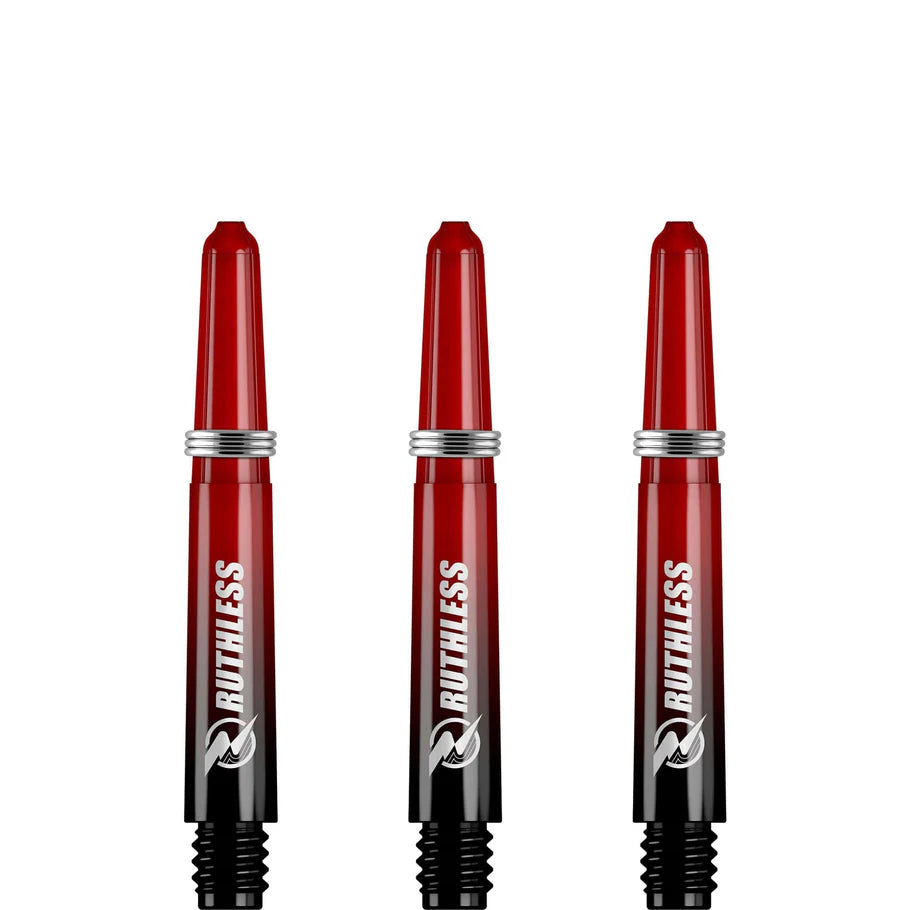 Ruthless Deflectagrip Plus Dart Shafts,Red, Short Length