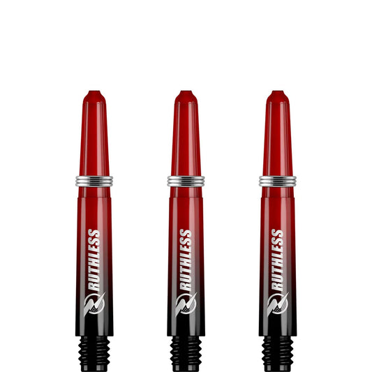 Ruthless Deflectagrip Plus Dart Shafts,Red, Short Length