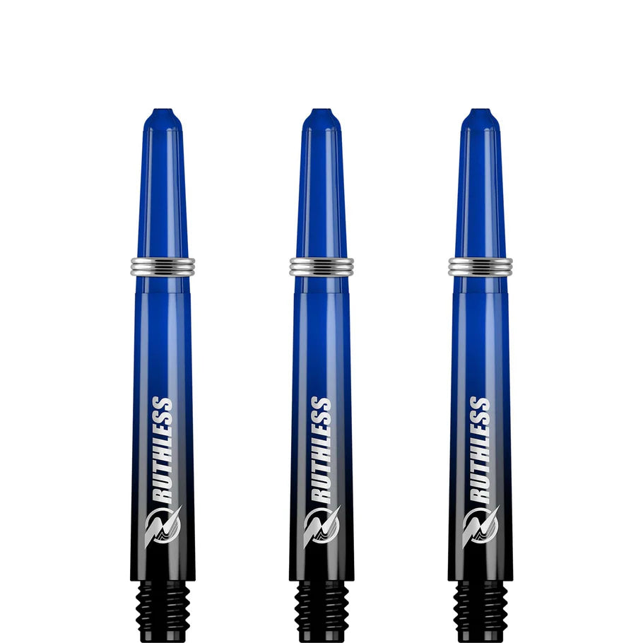 Ruthless Deflectagrip Plus Dart Shafts, Blue, Intermediate Length