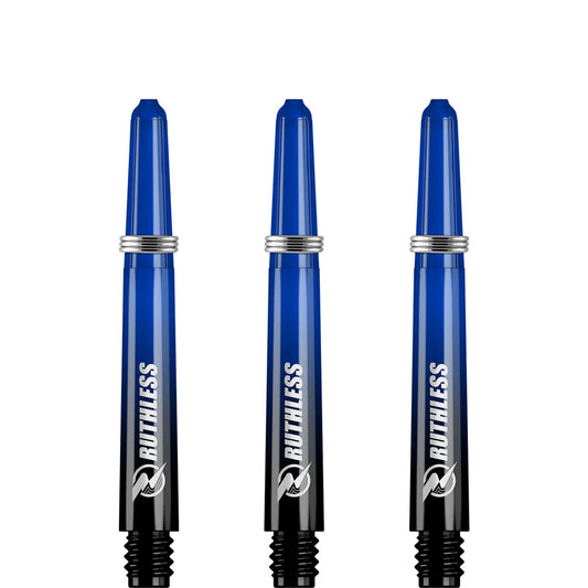 Ruthless Deflectagrip Plus Dart Shafts, Blue, Intermediate Length