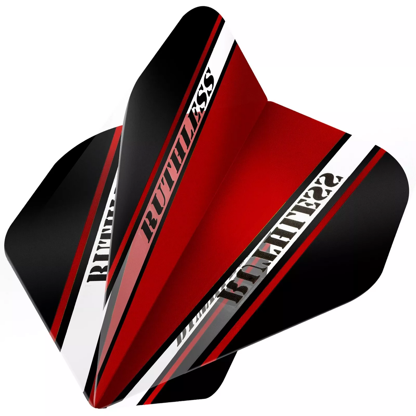 Ruthless V100 Pro Darts Flights, Red, No 2 Shape, 100 Micron