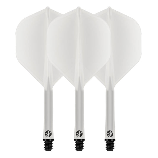 Flight Deck Clear One Piece Dart Flight and Shaft System by Shot