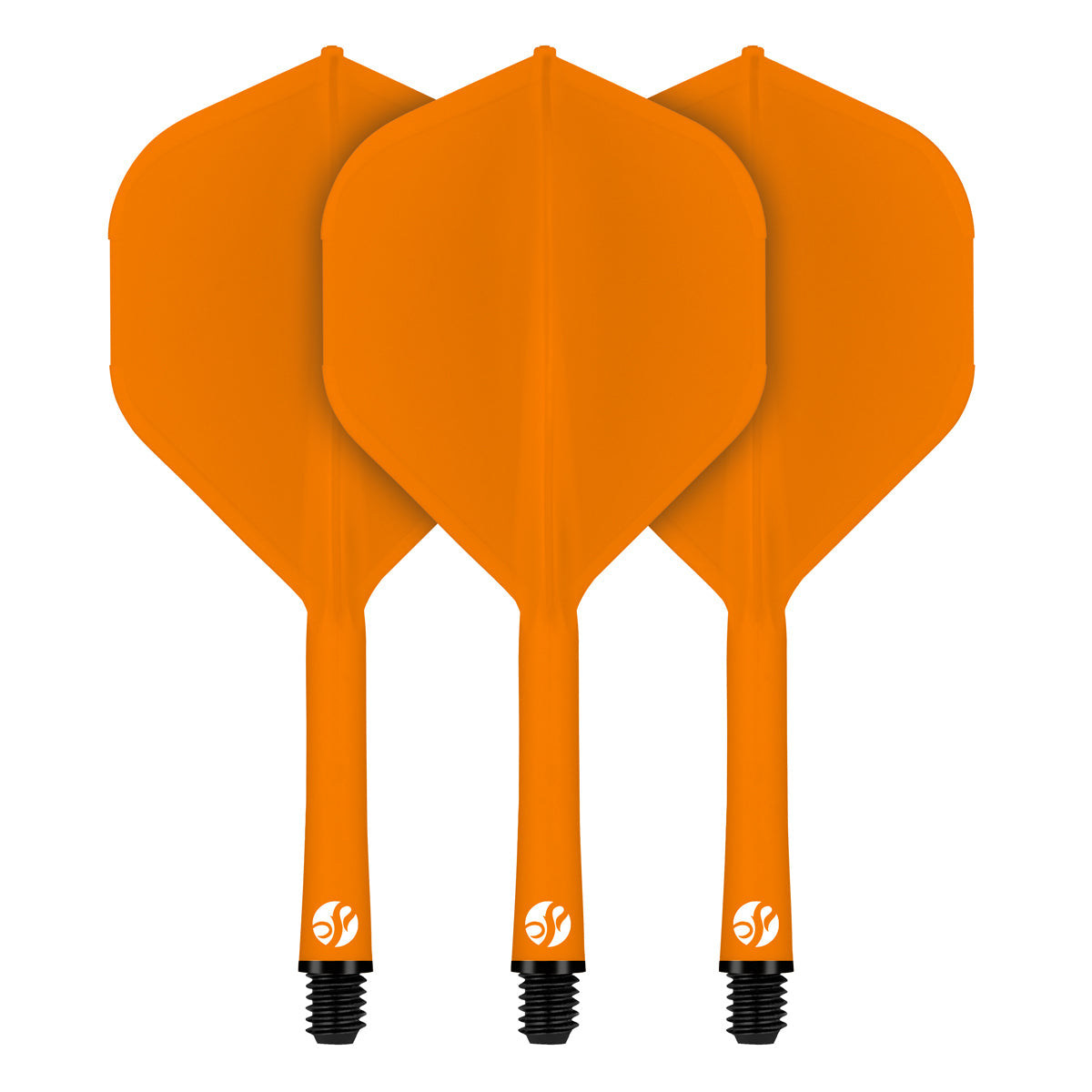 Flight Deck Orange One Piece Dart Flight and Shaft System by Shot
