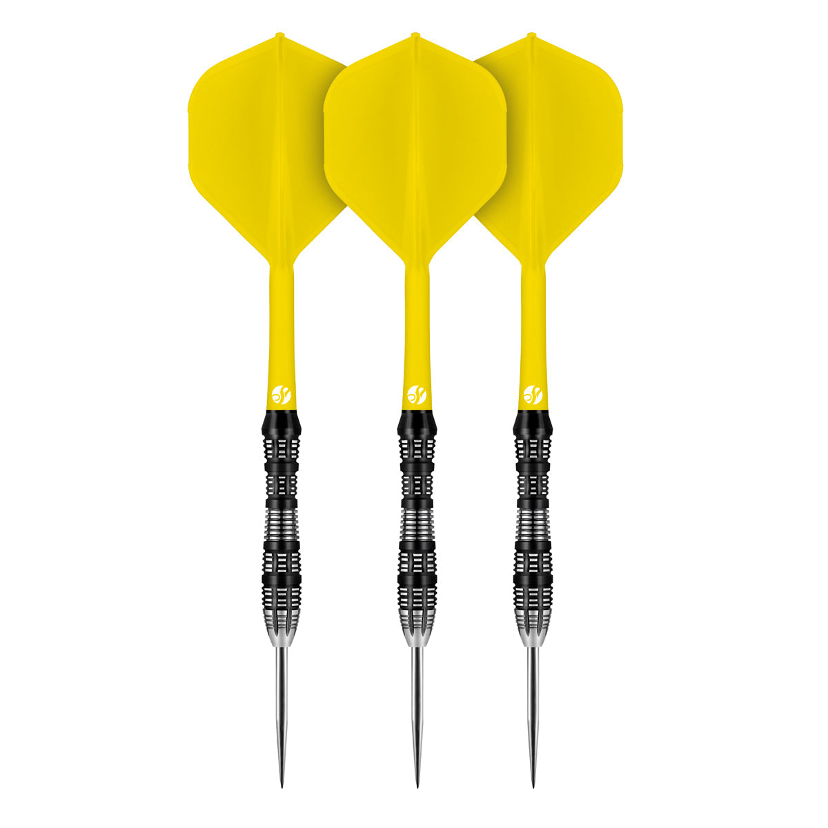 Flight Deck Yellow One Piece Dart Flight and Shaft System by Shot