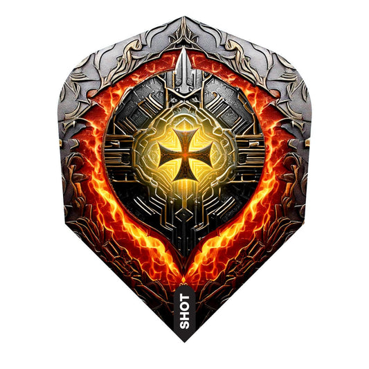 Shot Future Knights Dart Flights - 100 Micron - Standard No6 - Hachette