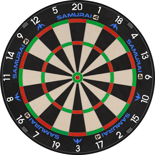 Mission Samurai 4 Dartboard - Professional - Knife Wire - White Spider