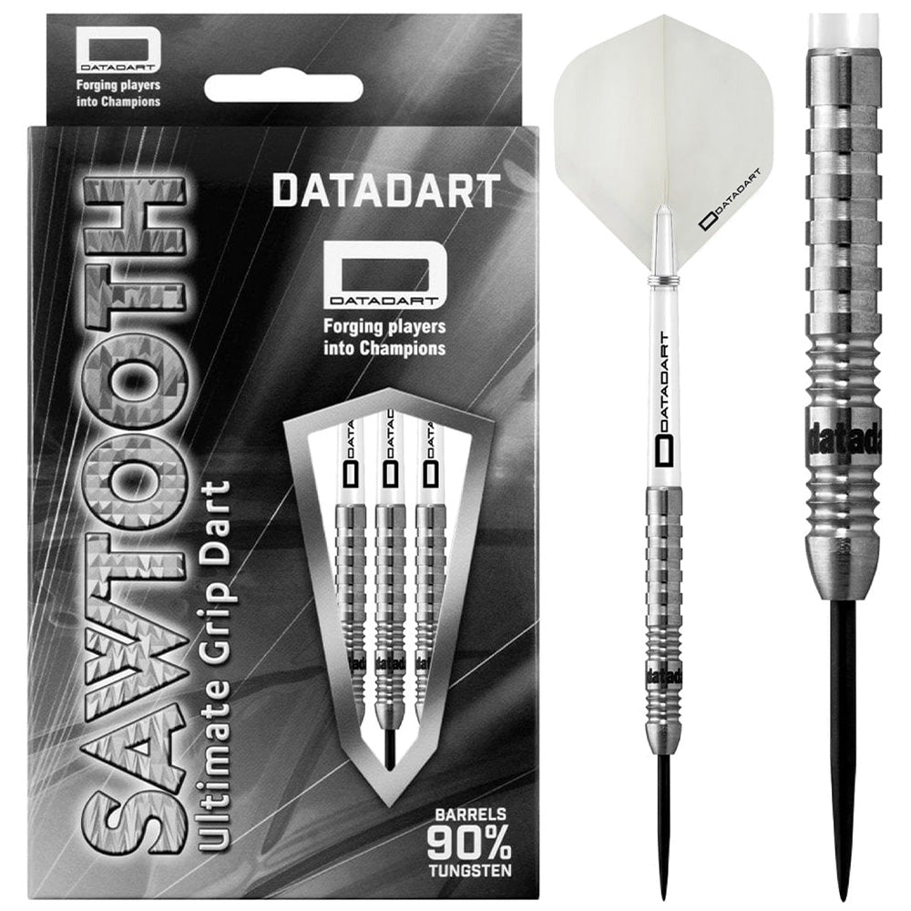 Datadart Sawtooth 23 Gram Steel Tip Darts, 90% Tungsten