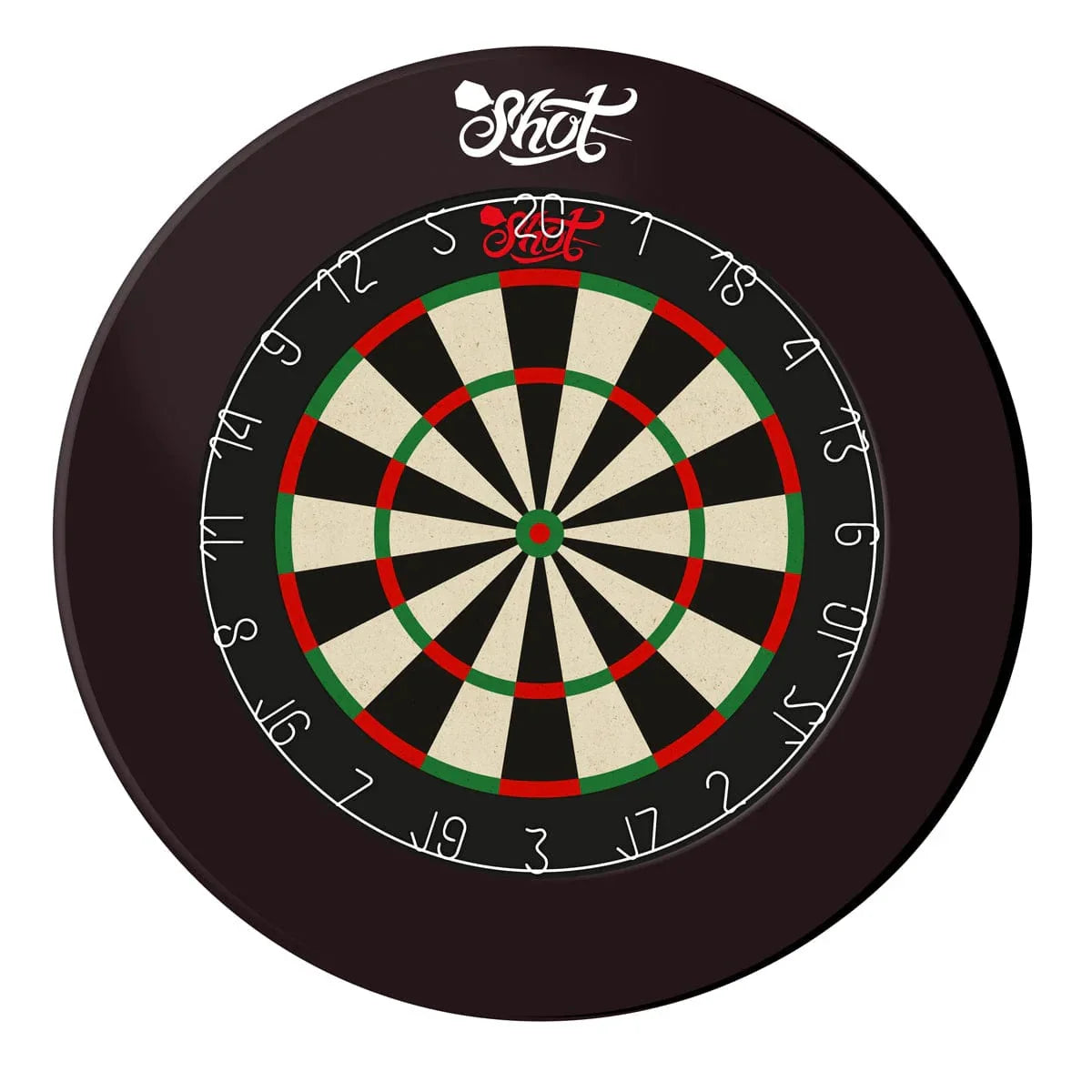 Shot 4 Piece Dartboard Surround - Black