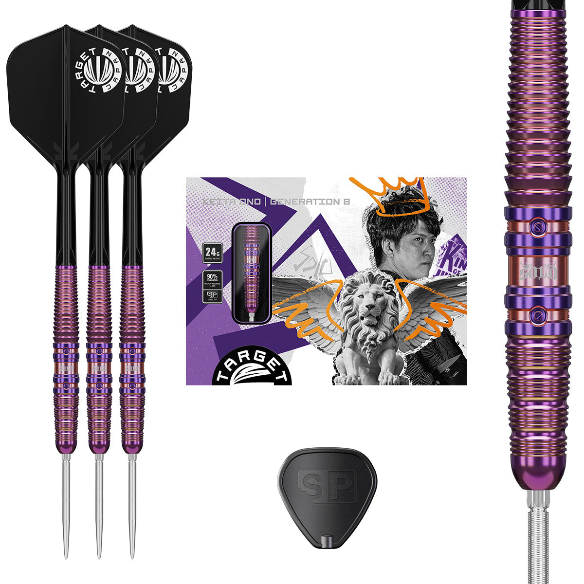 Solo G8 90% Tungsten SP Steel Tip Darts by Target Japan
