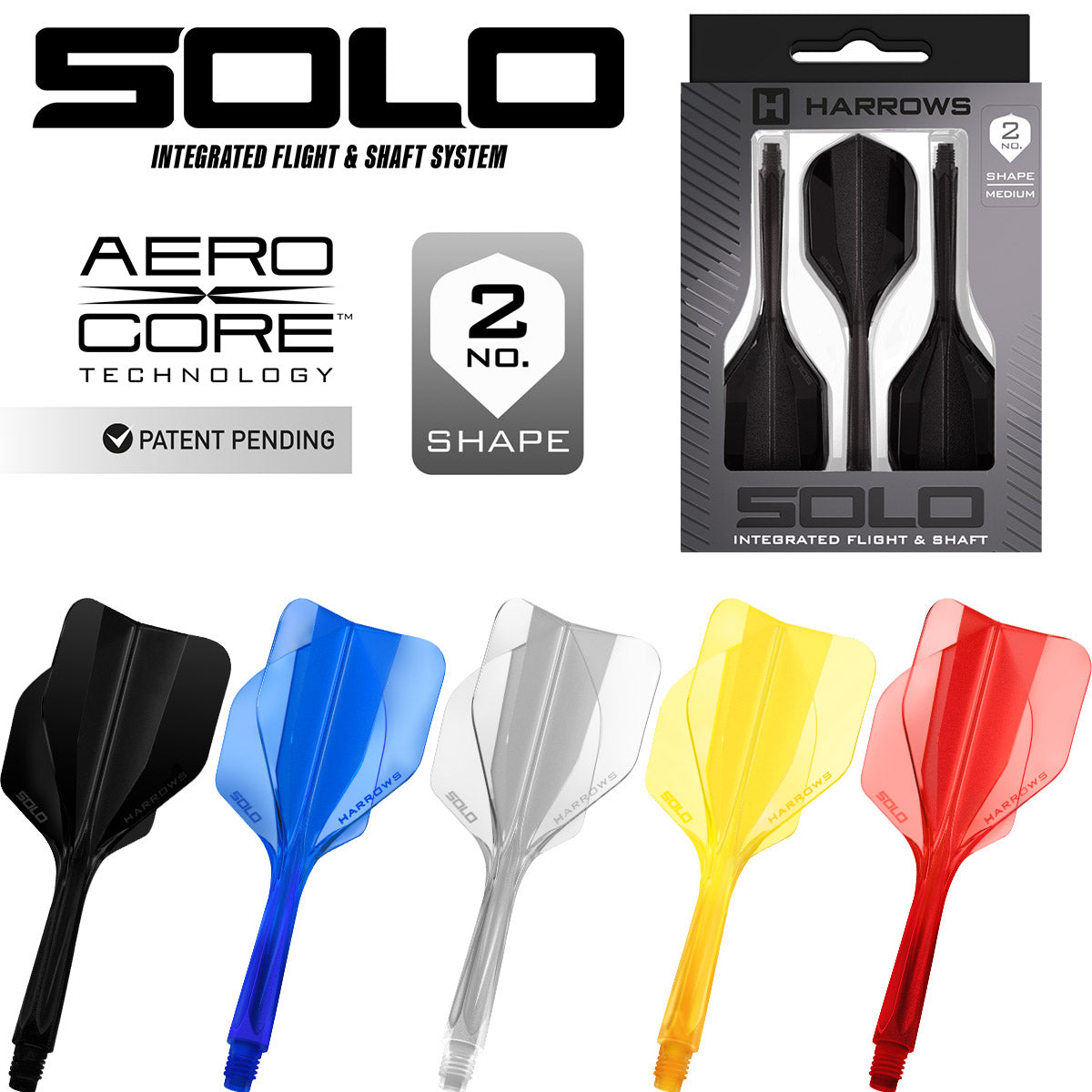 Harrows Solo Integrated Flights & Shafts No2