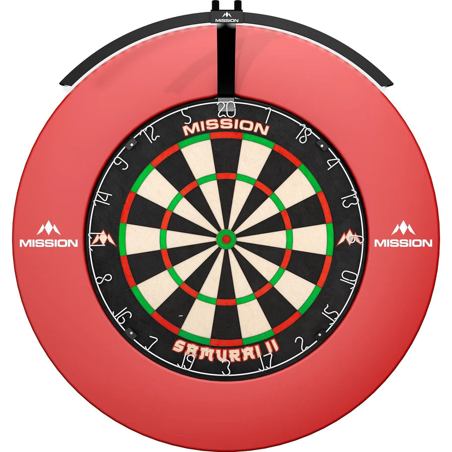 Mission Torus 100 Dartboard Lighting, Folding Portable Travel Light, Black