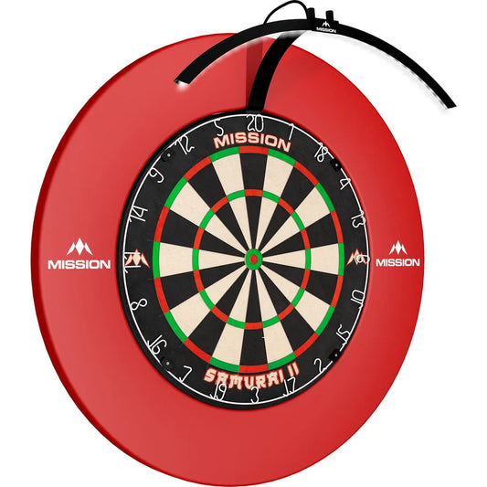 Mission Torus 100 Dartboard Lighting, Folding Portable Travel Light, Black
