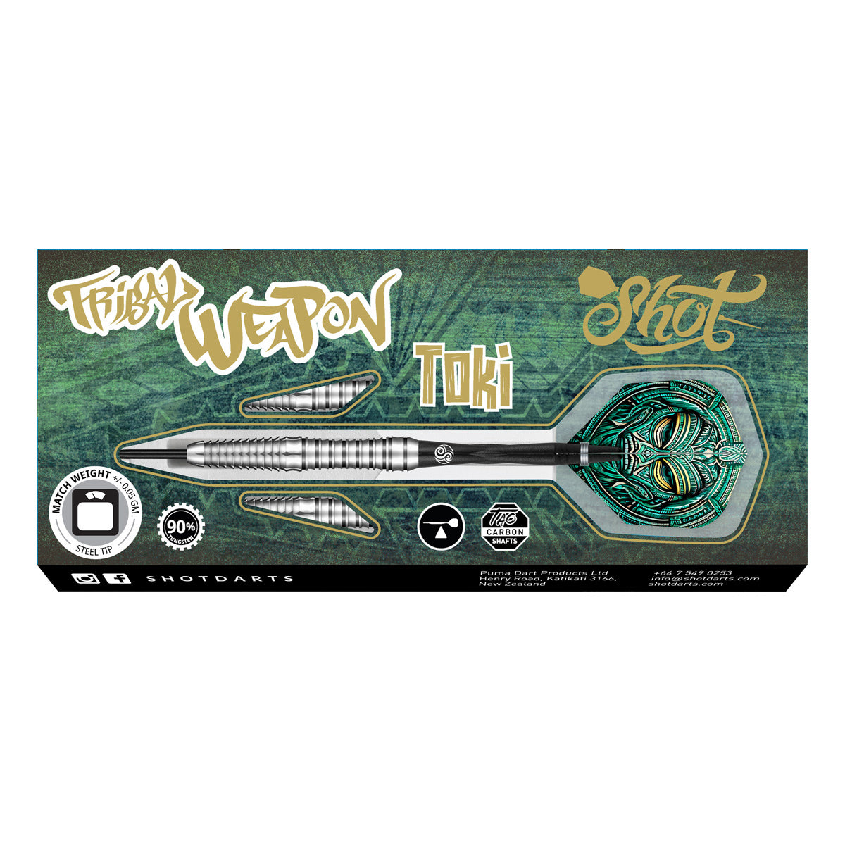 Shot Tribal Weapon Toki 90% Tungsten Steel Tip Darts