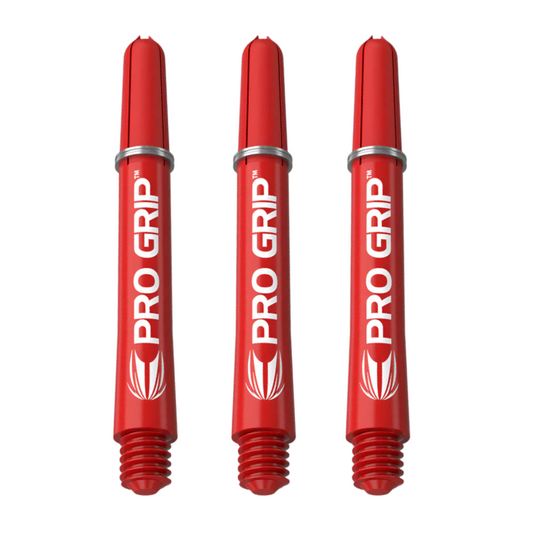 Target Pro Grip Dart Shafts, Red, Intermediate Length