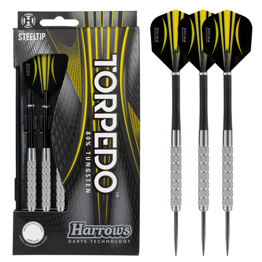 Harrows Torpedo K Barrel 80% Tungsten Steel Tip Darts