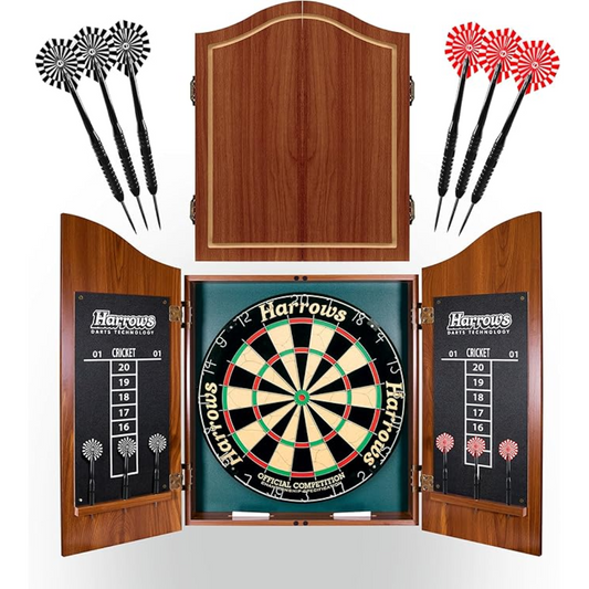Harrows Pro's Choice Dartboard & Cabinet Set