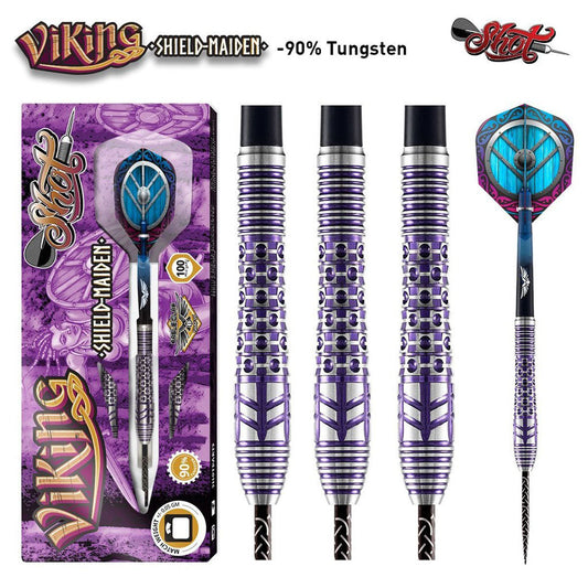 Viking Shield Maiden 90% Tungsten Steel Tip Darts by Shot