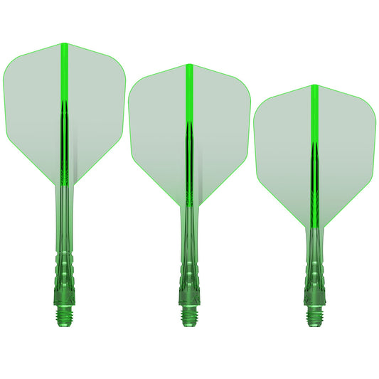 Mission Force 90 Vortex - Moulded Flight & Shaft - Standard No6 Green