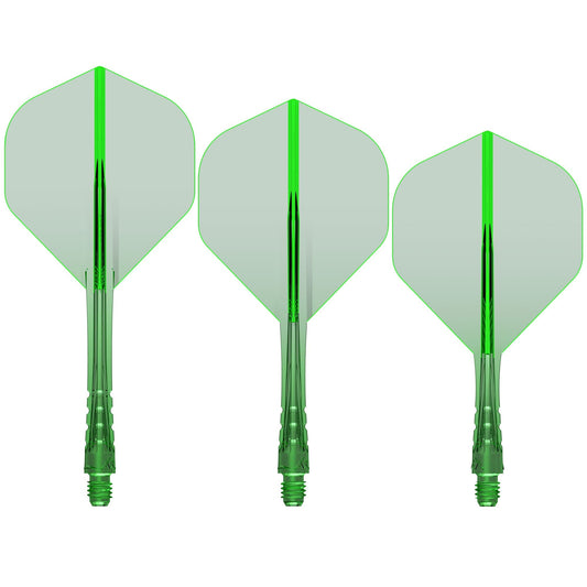 Mission Force 90 Vortex - Moulded Flight & Shaft - Standard No2 Green