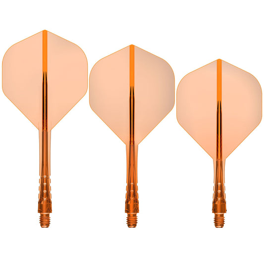 Mission Force 90 Vortex - Moulded Flight & Shaft - Standard No2 Orange