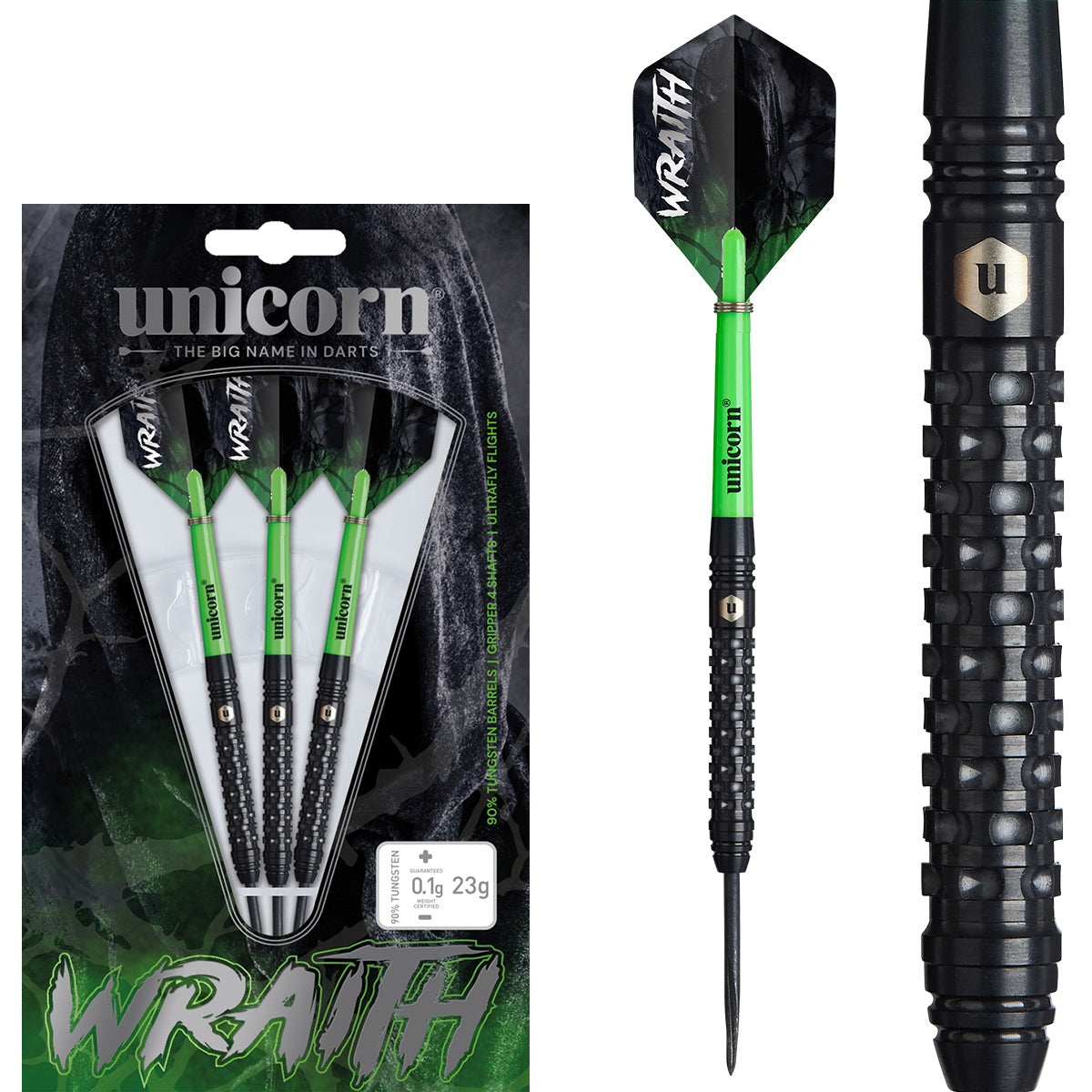 Wraith 90% Tungsten Steel Tip Darts by Unicorn– Rebel Darts