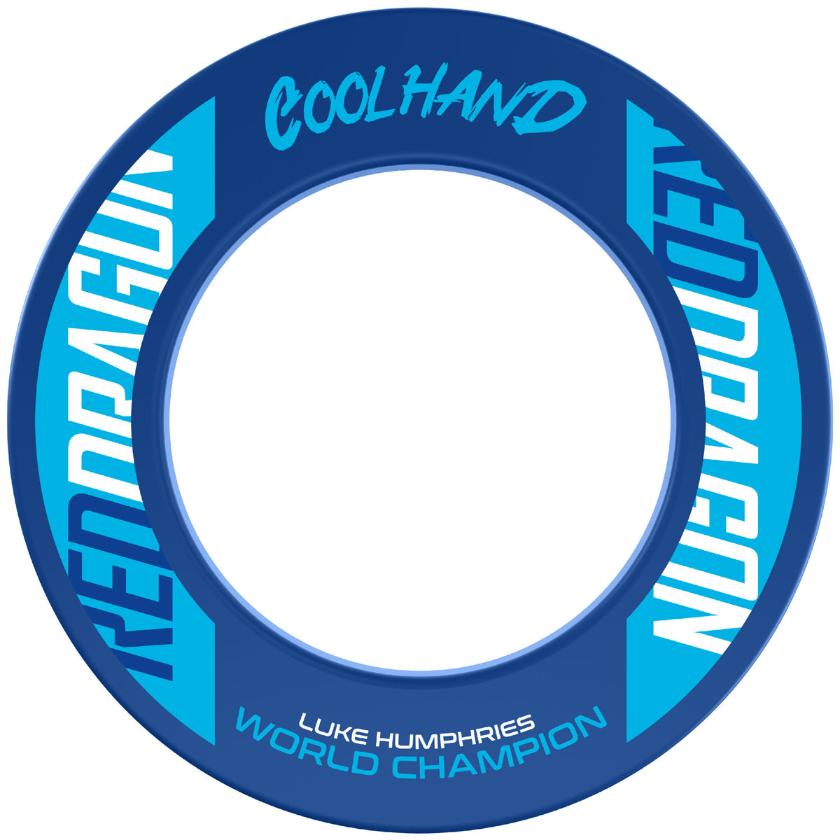 Luke Humphries World Champion Dartboard Surround by Red Dragon