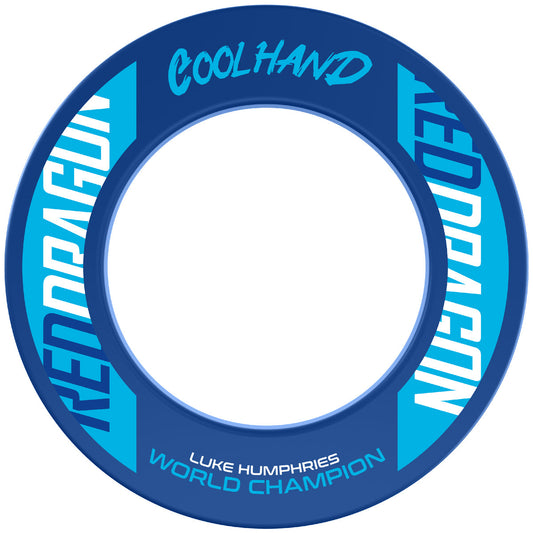 Luke Humphries World Champion Dartboard Surround by Red Dragon