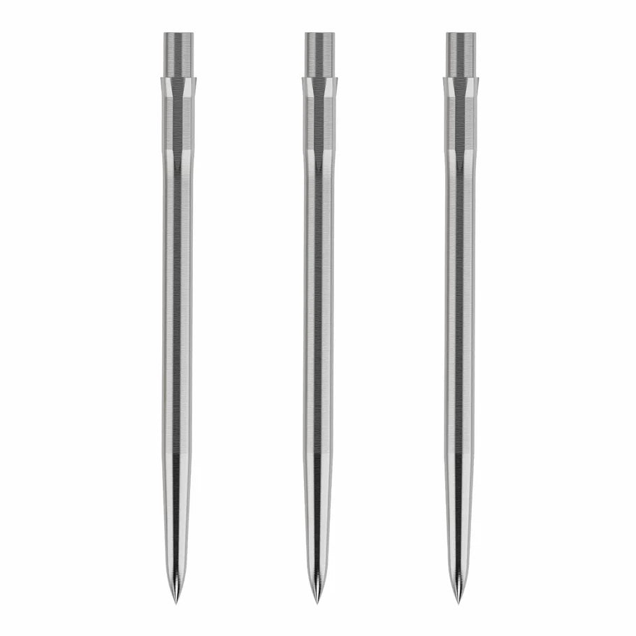 Caliburn Evo Smooth 40mm Steel Dart Points, Silver