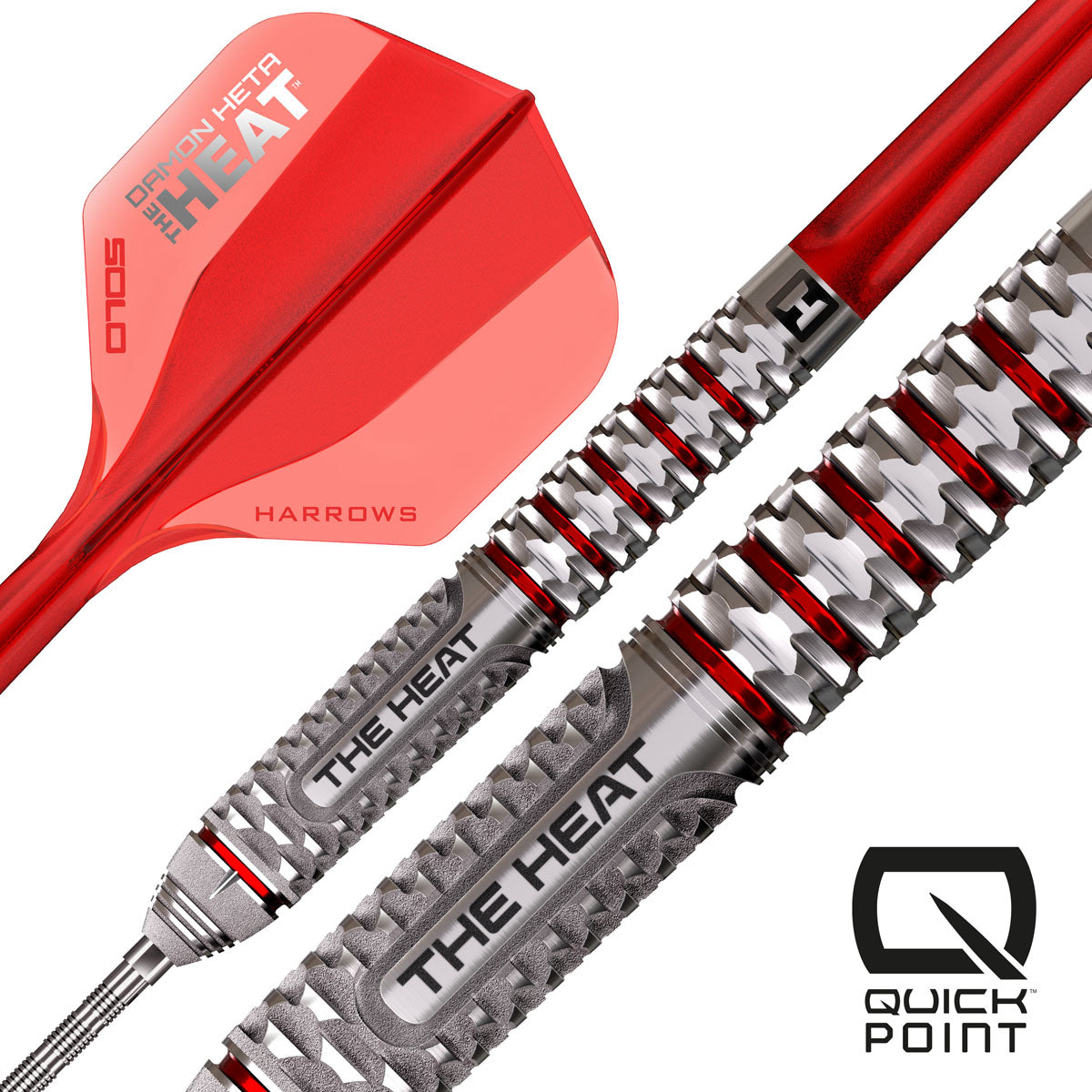 Harrows Damon Heta Geo Quick Point 90% Tungsten Steel Tip Darts