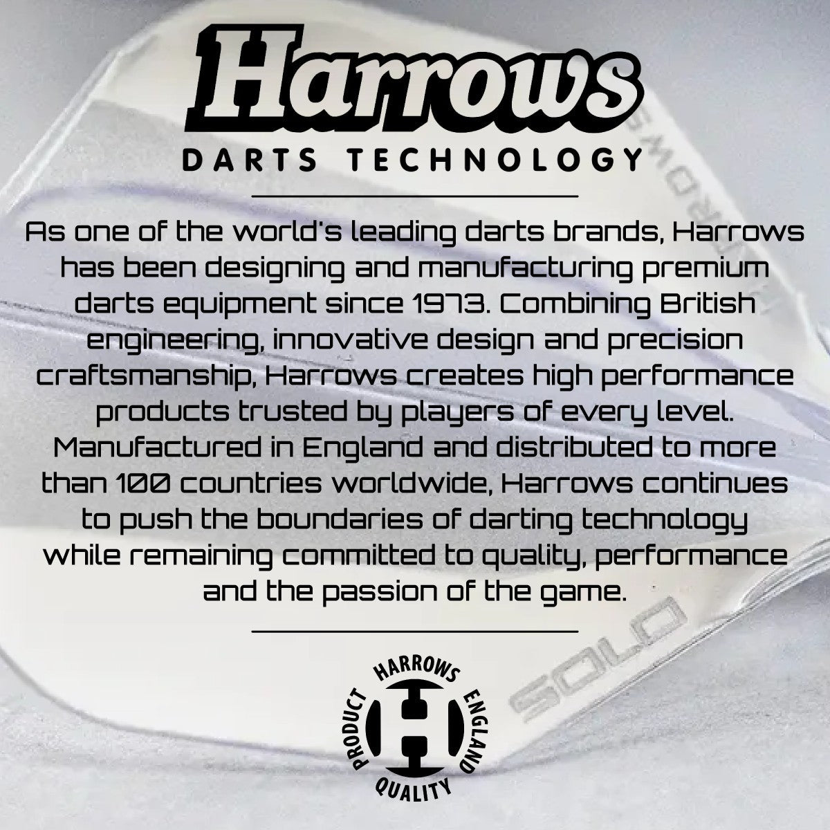 Harrows Solo No6 Integrated Flights & Shafts