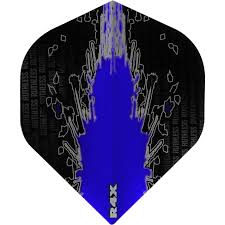 Ruthless High Impact Dart Flights, Blue, No 2 Shape, 100 Micron