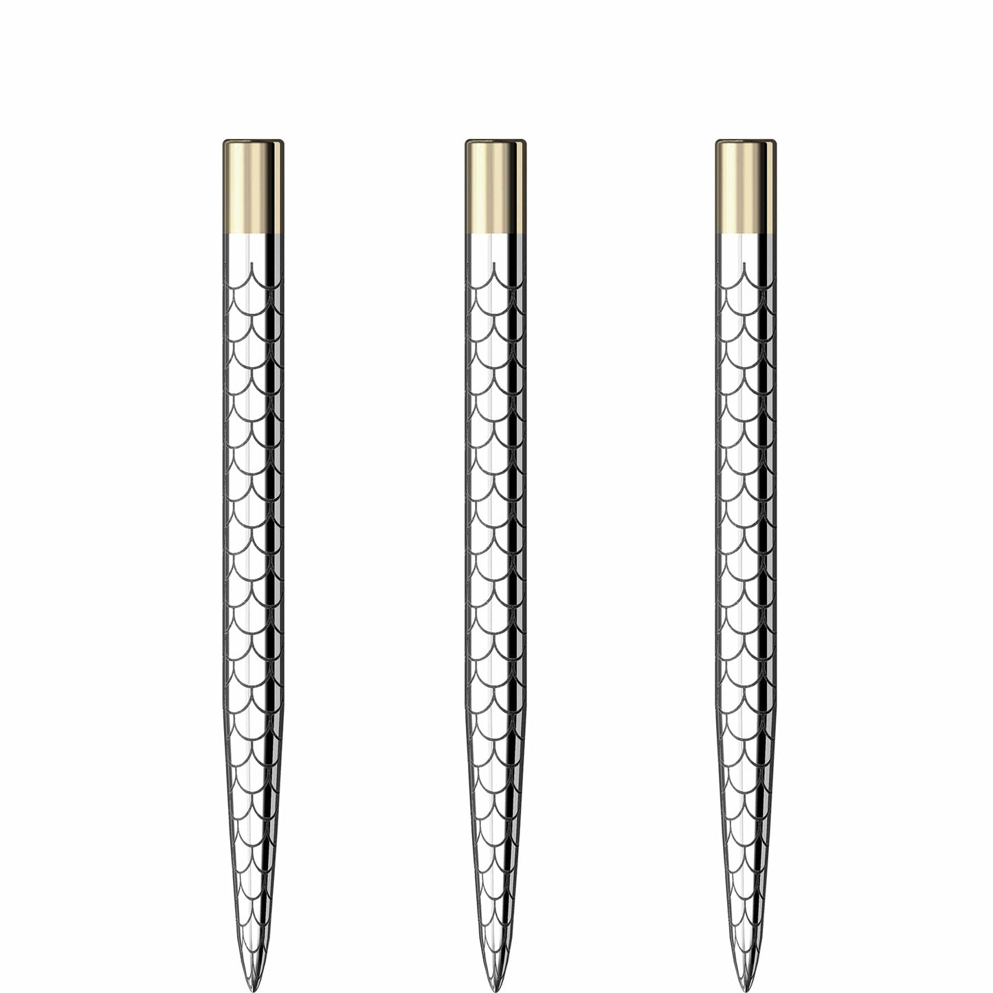 Mission Laser Plus - Steel Tip - Lasered Spare Points - Fan Mosaic - Silver
