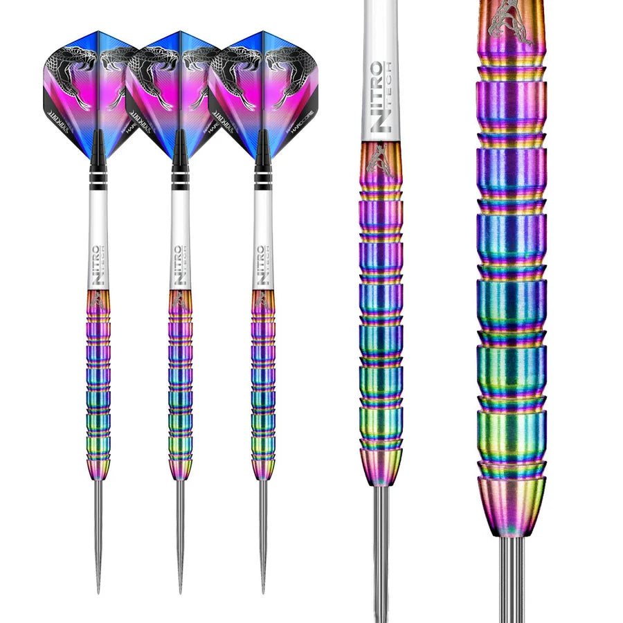 Peter Wright Snakebite 1 90% Tungsten Steel Tip Darts by Red Dragon 21 Gram