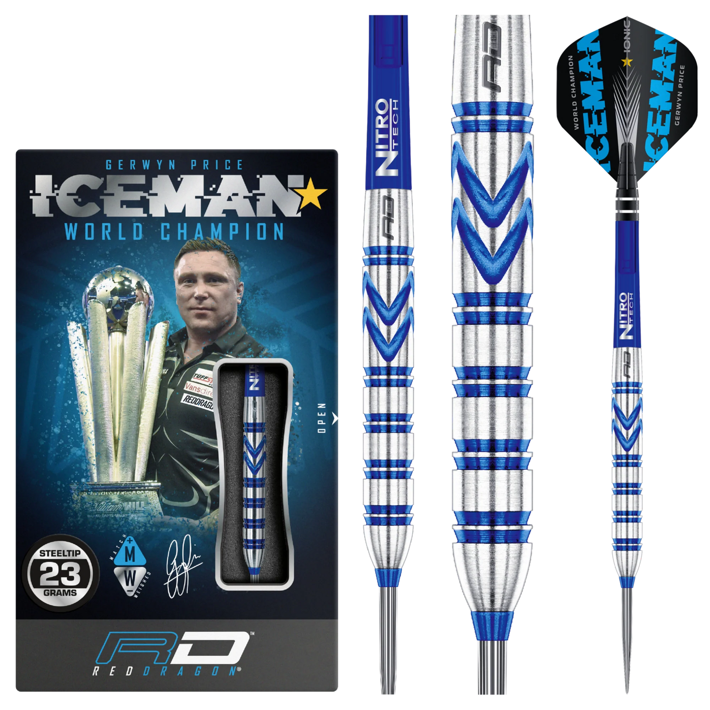 Red Dragon Gerwyn Price 90% Steel Tip Darts 23g