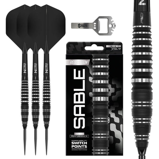 Red Dragon Sable Bomb Switch Point 90% Tungsten Steel Tip Darts