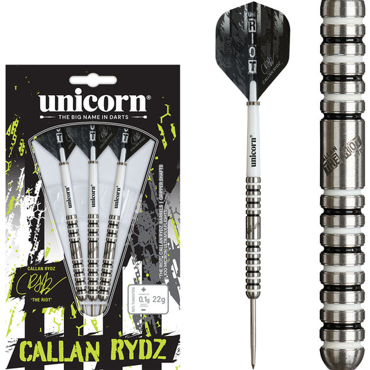Unicorn Callan Rydz The Riot Phase 2 90% Tungsten Steel Tip Darts