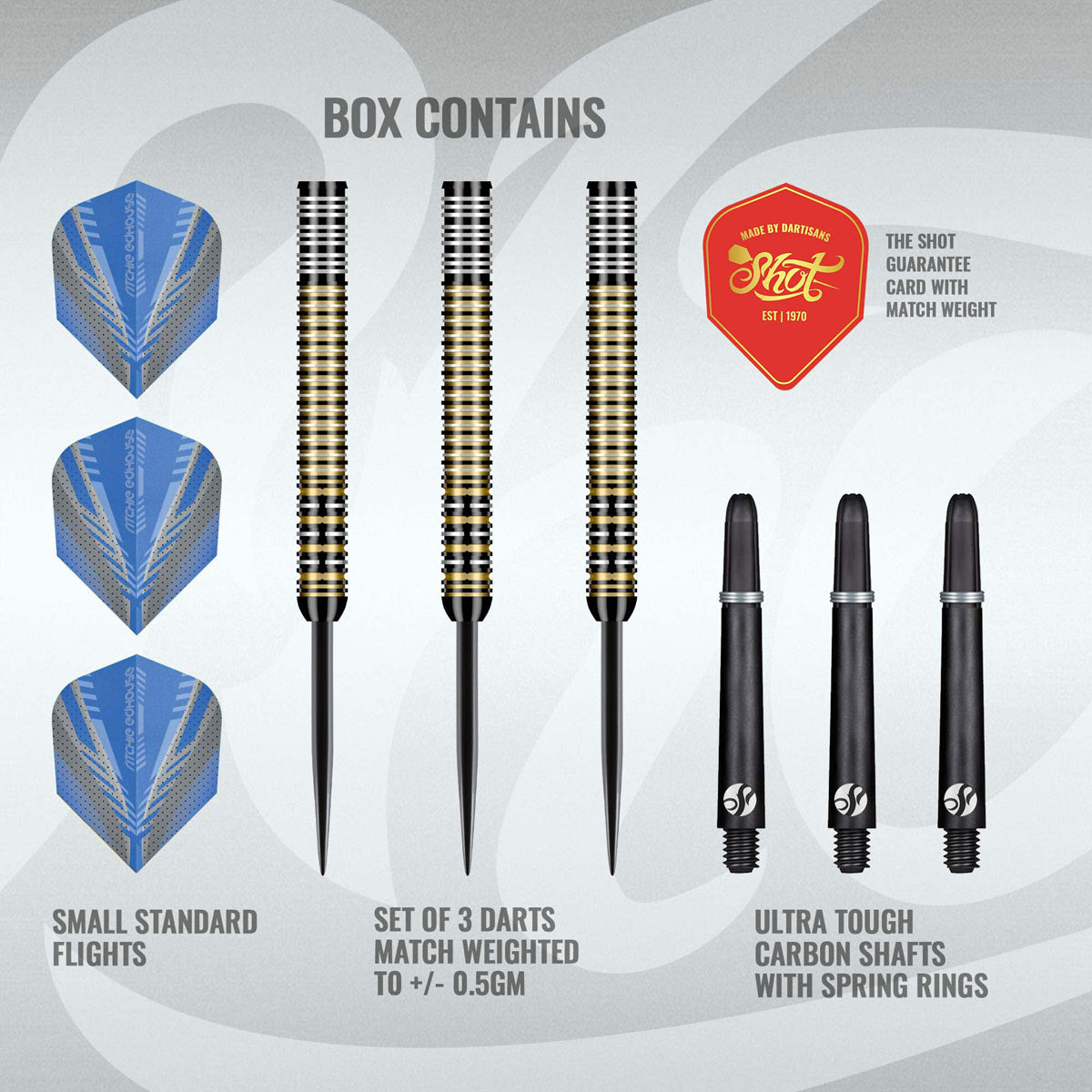 Shot Ritchie Edhouse Madhouse 90% Tungsten Steel Tip Darts