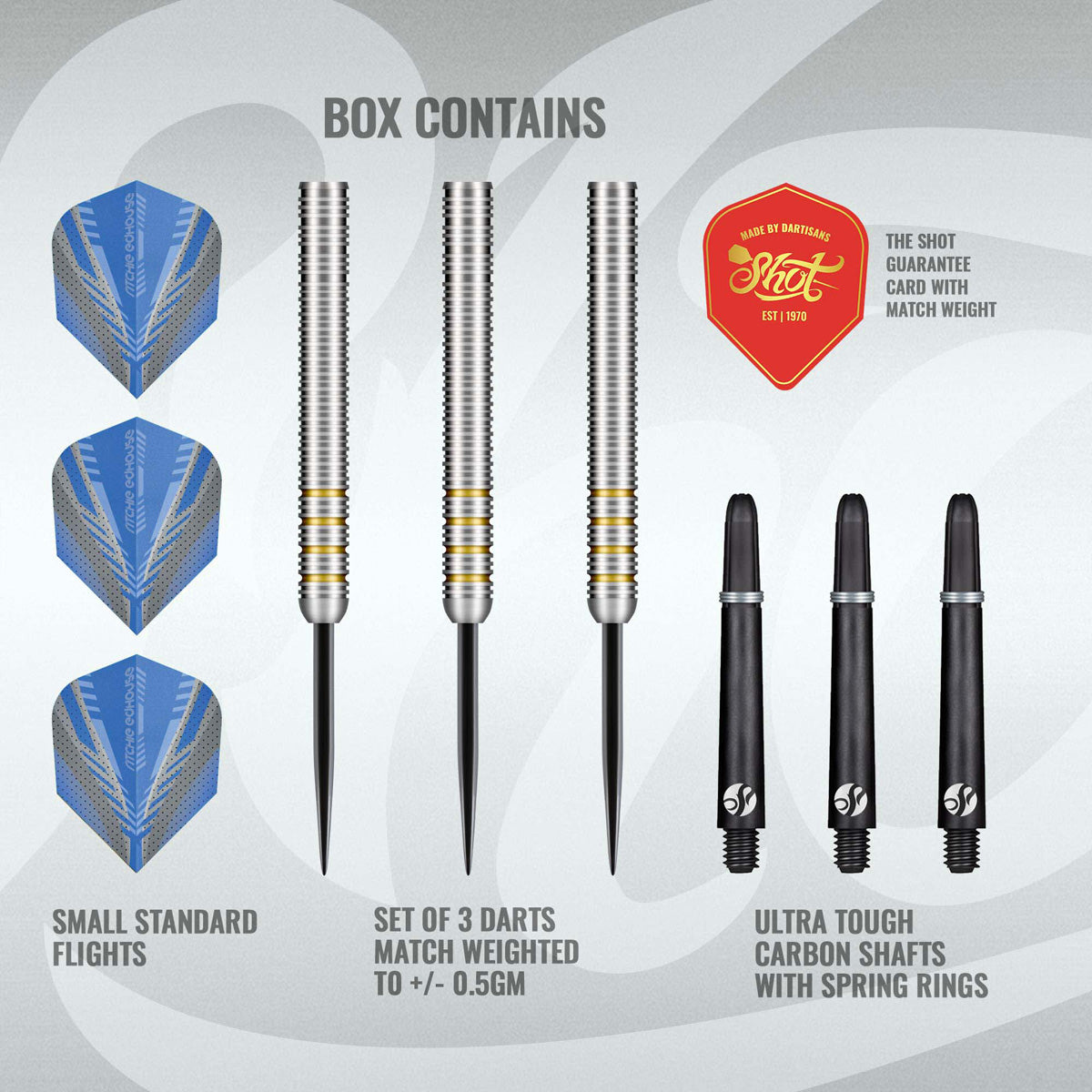 Shot Ritchie Edhouse 90% Tungsten Steel Tip Darts
