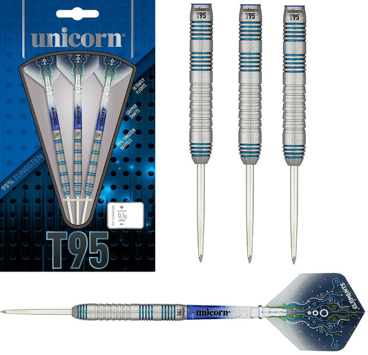 Unicorn T95 Type 2 Core XL Blue 95% Tungsten Steel Tip Darts