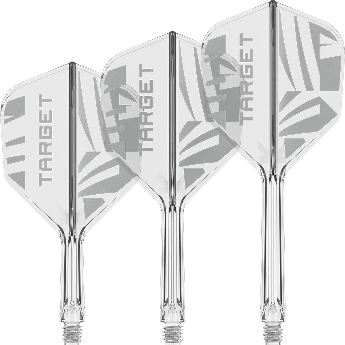 Target Printed Clear K-Flex Integrated Flights & Shafts No6