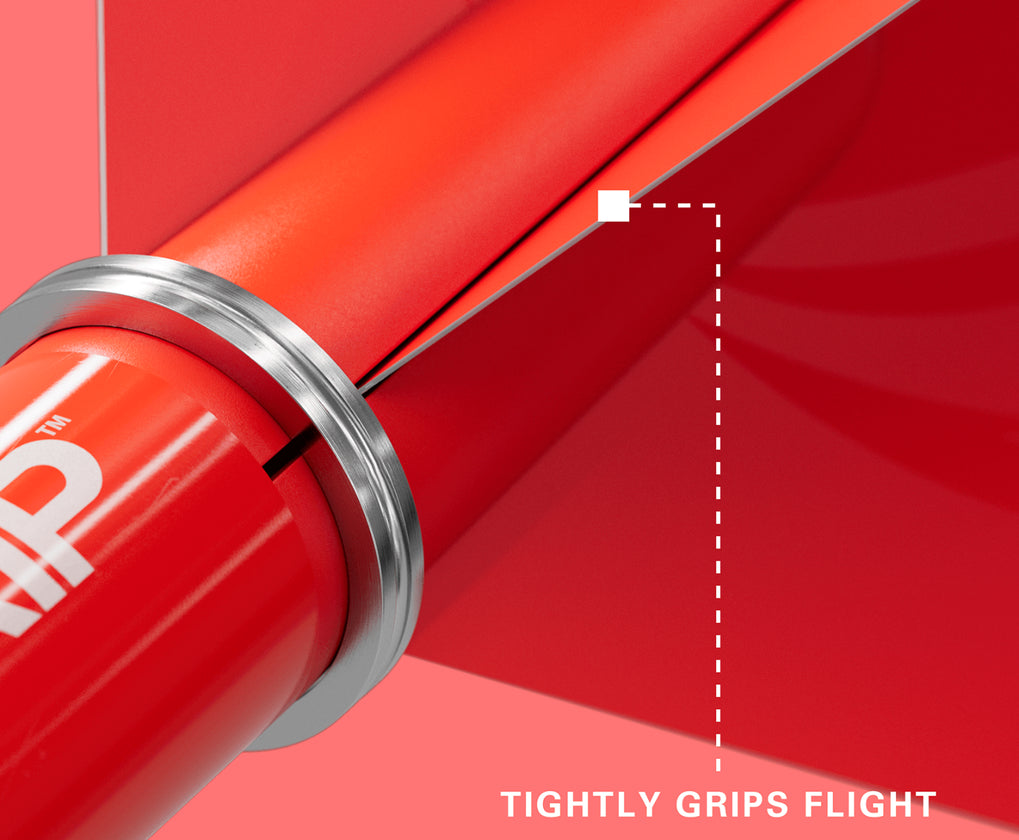 Target Pro Grip Dart Shafts, Red, Intermediate Length